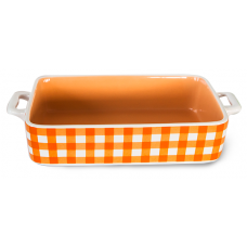 Tava ceramica pentru copt CULINARO CERAMICA 23,2x12,4x4,7cm dreptunghiulara orange