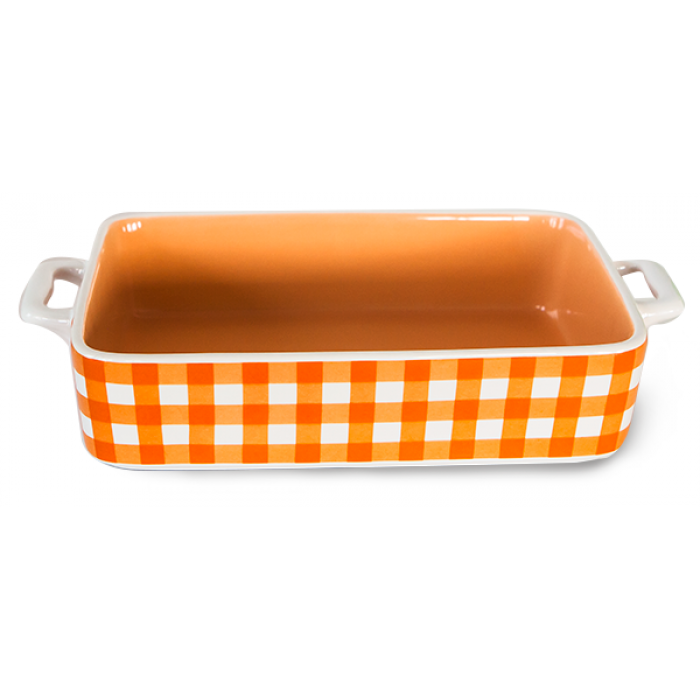 Tava ceramica pentru copt CULINARO CERAMICA 32,3x19,2x6,2cm dreptunghiulara orange
