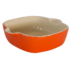 Tava ceramica pentru copt 31x25x6,8cm patrata orange URBAN COLORS
