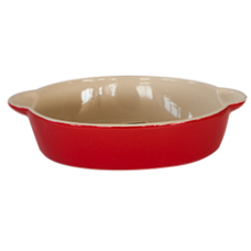 Tava ceramica pentru copt 31x20x6,5cm ovala rosie URBAN COLORS