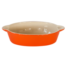 Tava ceramica pentru copt 31x20x6,5cm ovala orange URBAN COLORS