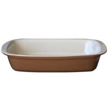 Tava ceramica CERUTIL 34x22x6cm tabaco