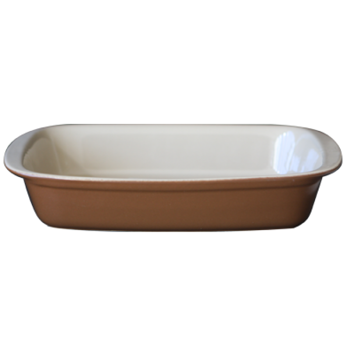 Tava ceramica CERUTIL 34x22x6cm tabaco