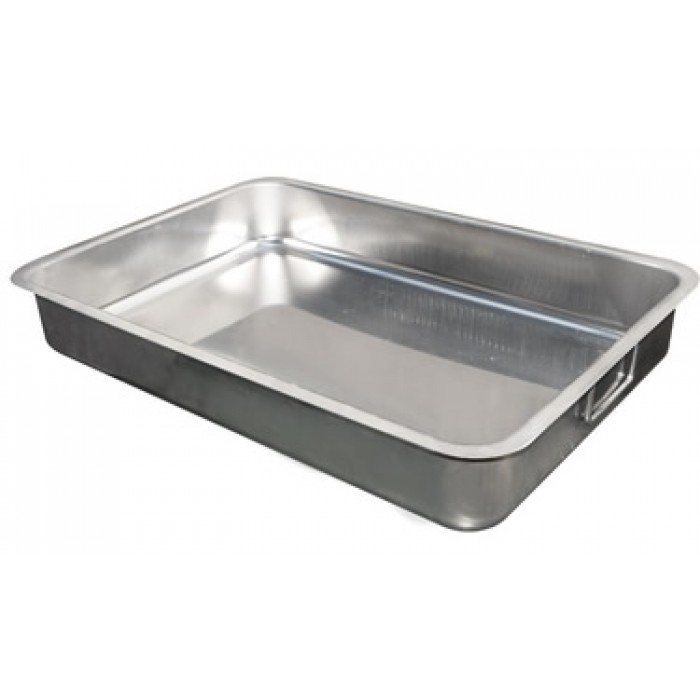 Tava inox dreptunghiulara RAKI, pentru cuptor, 50x36xh8,5cm, cu manere