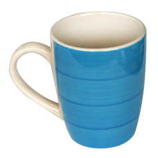 Cana ceramica 390ml albastra