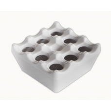 Scrumiera antivant patrata RAKI 9x9xh4,5cm melamina alba