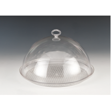 Tavă rotundă din policarbonat cu capac 34cm MN0136218