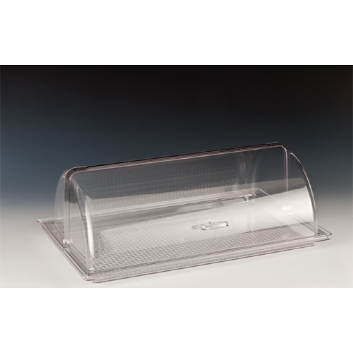 Tava policarbonat GN 1/1 cu capac rolltop RAKI, 55,5x35,5xh19cm