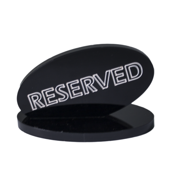 Suport acrilic rezevat pentru restaurant negru MN0136581