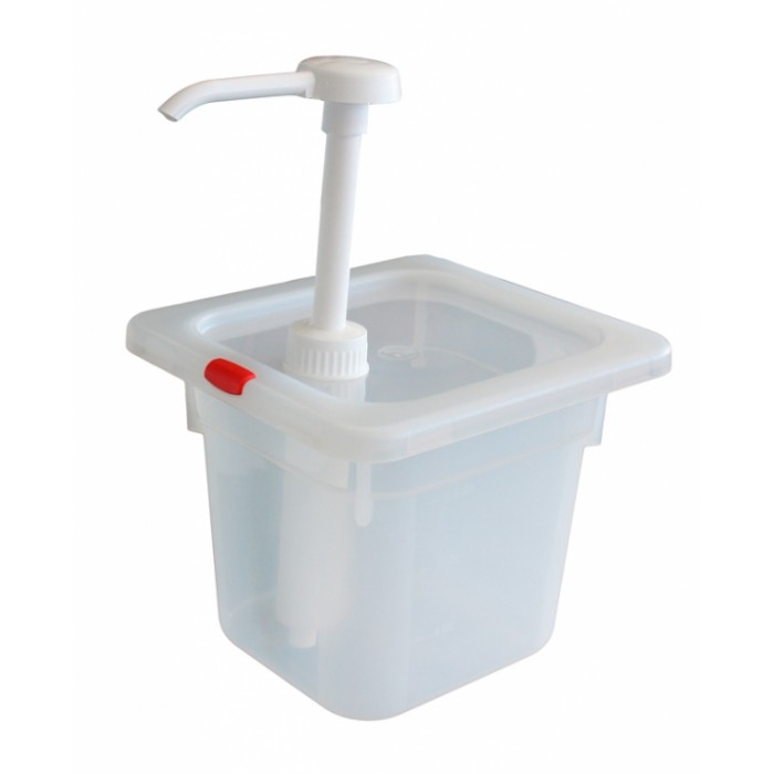 Dispenser sosuri cu pompa si capac RAKI 2l din polipropilena