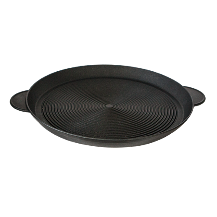 Tava pizza cu nervuri cu 2 manere ANTIK ARS 38,5xh4cm, aluminiu, strat antiaderent 