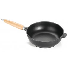 Tigaie adanca ANTIK ARS 24xh7,5cm cu maner lemn, aluminiu, strat antiaderent 