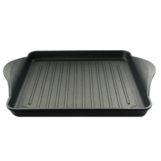Tava grill pentru copt ANTIK ARS 30x31xh5cm cu manere, aluminiu, strat antiaderent