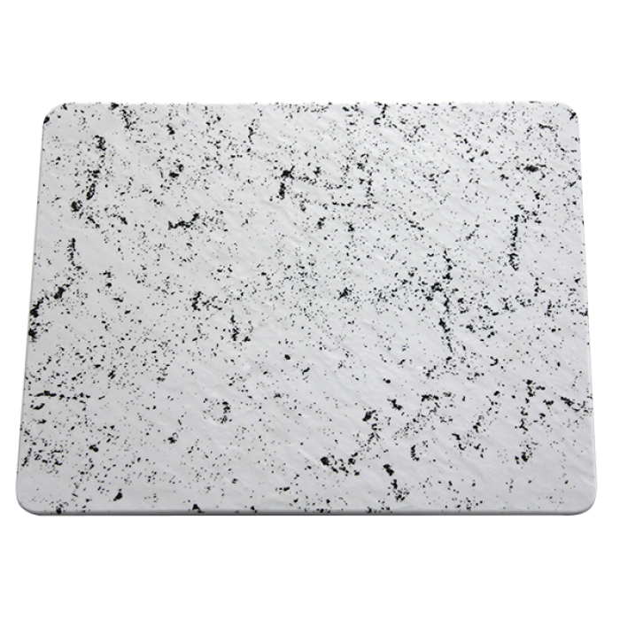 Platou servire melamina RAKI, GN 1/2 32,5x26,5cm, imitatie marmura