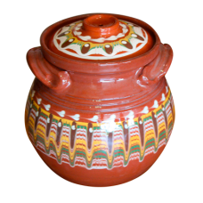 Oala adanca ceramica,lut 3l