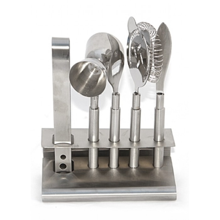 Set accesorii cocktail bar din inox RAKI, 6 piese