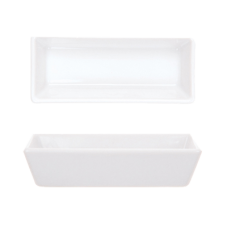 Platou dreptunghiular adanc din portelan 20x10cm colectia MERID MN0177104