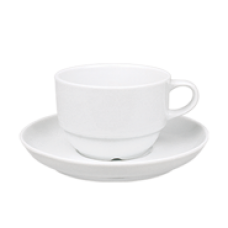 Ceasca cu farfurioara din portelan 170cc colectia DELTA MN017712