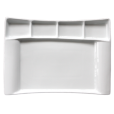 Platou 5 compartimente din portelan 32x23cm Colectia MILANO MN0177123