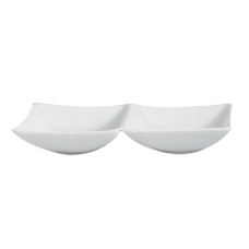 Platou cu 2 compartimente din portelan 17x8cm colectia HONG KONG