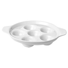Farfurie pentru melci din portelan 6 compartimente GR 22 YU MN0177187
