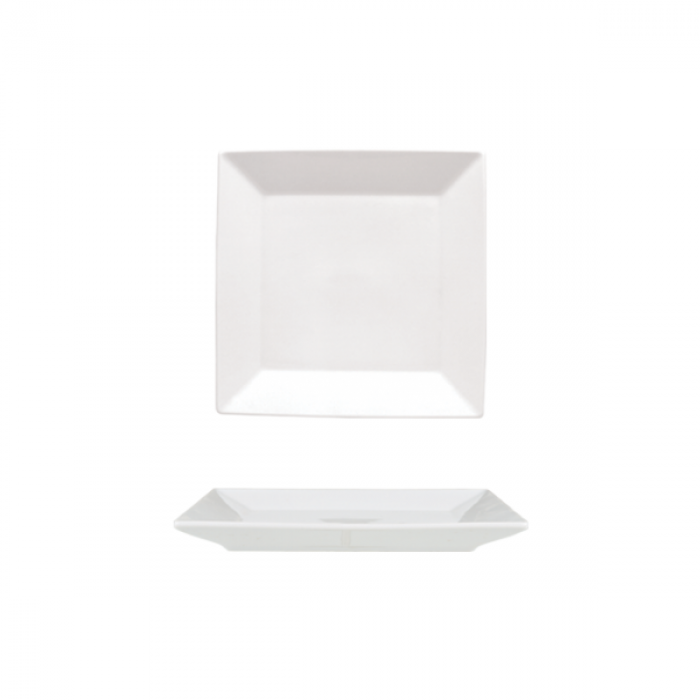 Farfurie intinsa patrata din portelan GURAL MERID, 27x27cm