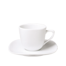 Ceasca cu farfurioara din portelan 90cc Colectia MIMOZA MN018015