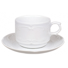 Ceasca cu farfurioara din portelan 120cc Colectia FLORA MN0180157