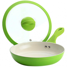 Tigaie cu capac MAYER & BOCH, D28xh5,8cm, aluminiu cu invelis ceramic antiaderent, inductie