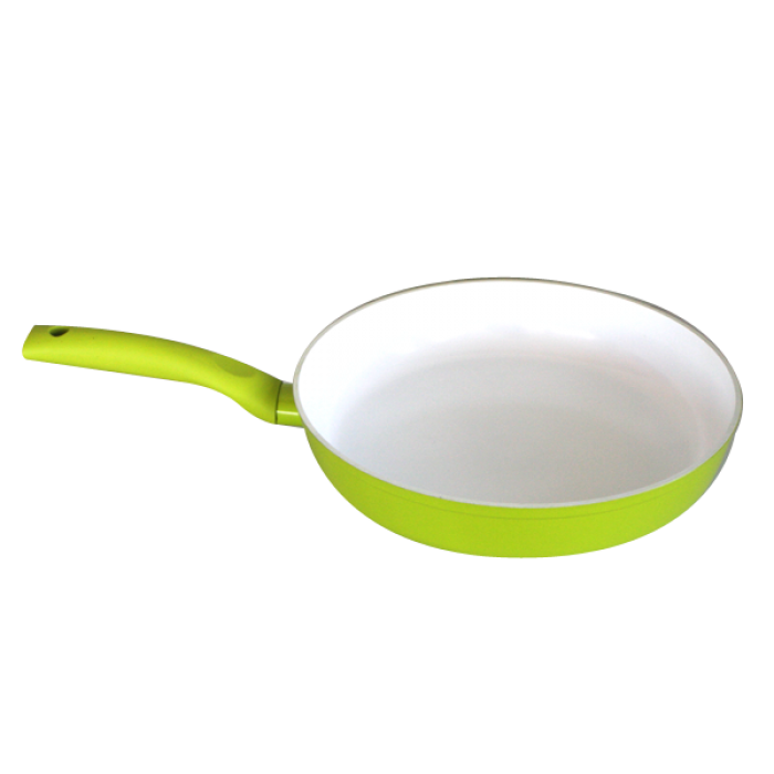 Tigaie GRAMMY 24cm de culoare verde,acoperita cu un strat ceramic,neaderent