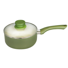 Cratita cu coada TANGO cu invelis ceramic antiaderent 18x8cm, verde