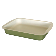 Tava TANGO 30x22xh4,5cm strat ceramic non-aderent, verde