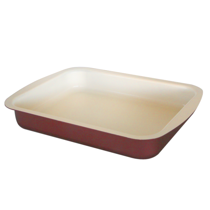 Tava TANGO 30x22xh5,5cm cu invelis ceramic antiaderent, maro