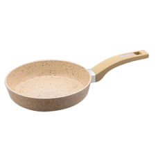 Tigaie inductie CULINARO ECO 28cm, aluminiu cu strat ceramic antiaderent marmorat, crem