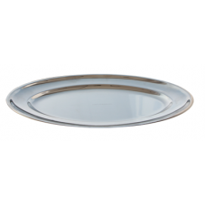 Platou servire tava inox ovala 25x37cm