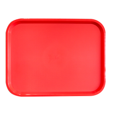 Tava servire dreptunghiulara RAKI, 45,5x35,5xh1,8cm, plastic, suprafata antialunecare, rosie