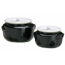 Oala ceramica penru copt 1000ml VILA RiCA negru-alb