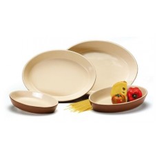 Tava ceramica penru copt ovala 29x21x5cm 1,2l VILA RiCA, tabaco