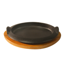 Tava fonta ovala 27x17cm mic cu manere si suport