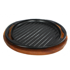 Grill fonta ETNO 30,5x25cm MN0198326 cu suport lemn