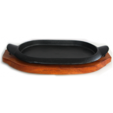Tava fonta ovala 20,5x17cm cu manere