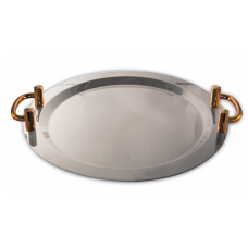 Platou servire tava inox rotund 46cm de lux