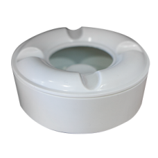 Scrumiera antivant melamin culoare alba 10,5cm MN0198524