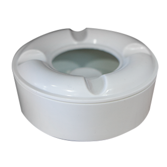 Scrumiera antivant melamin culoare alba 10,5cm MN0198524