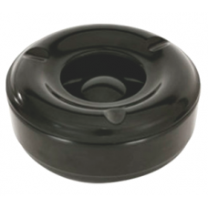 Scrumiera antivant melamina neagra RAKI 14cm