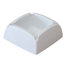 Scrumiera patrata melamina alba RAKI 9,5x9,5cm