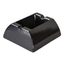 Scrumiera dreptunghiulara melamina neagra RAKI 10,6x9,2cm