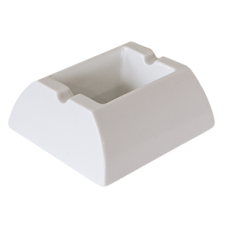 Scrumiera dreptunghiulara melamina alba RAKI 10,6x9,2cm