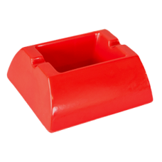 Scrumiera dreptunghiulara melamina rosie RAKI 10,6x9,2cm