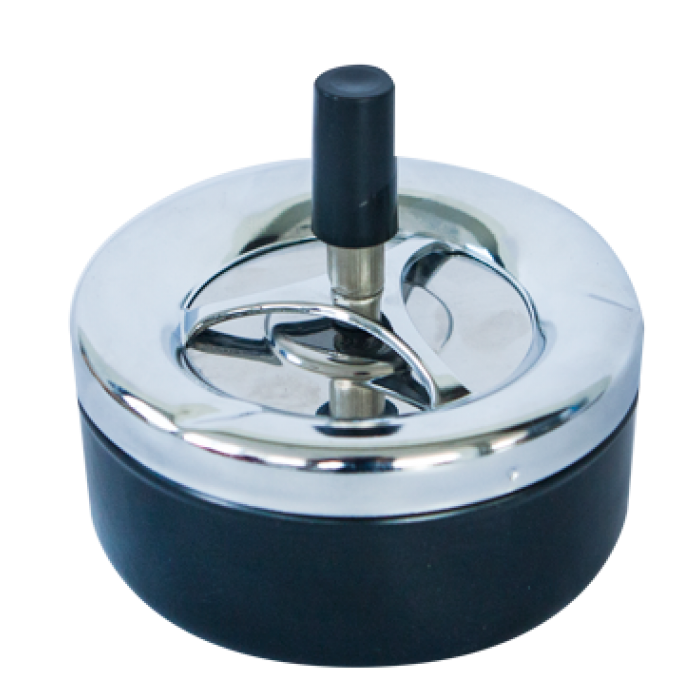 Scrumiera antivant RAKI cu buton D9cm